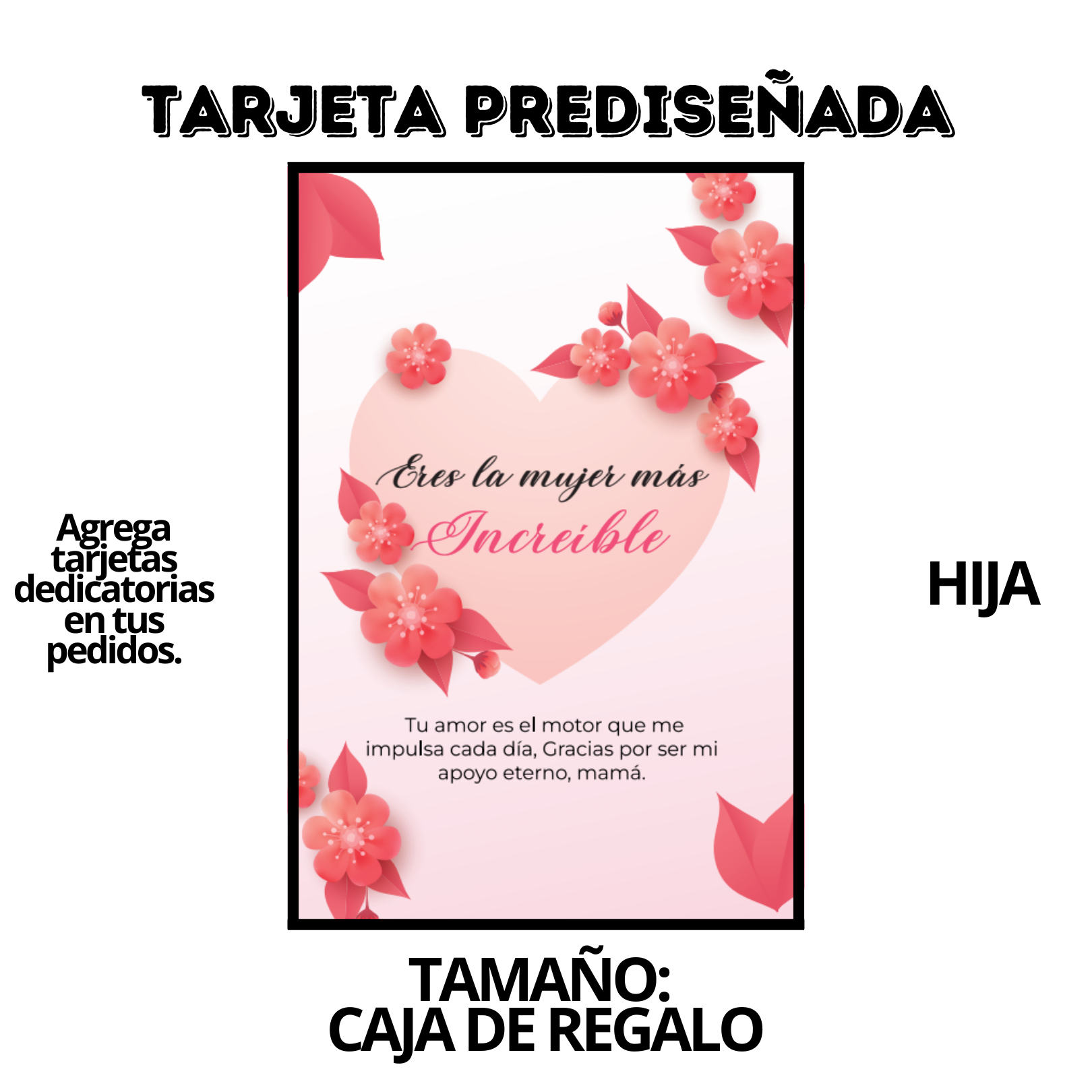 Tarjeta Prediseñada MADRE paraCAJAREGALO